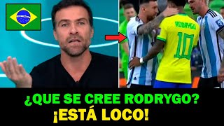 ¡PERIODISTAS BRASILEÑOS DESTROZAN A RODRYGO POR DECIRLE COBARDE A MESSI!!