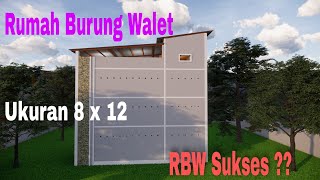 Design Rumah Burung Walet Ukuran 8 X 12 ! 3 Lantai