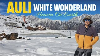 Auli Uttrakhand  | Auli Travel Guide | Best Options To Stay In Auli | Snowy Adventure Drone Shot ||