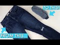 How to PACK YOUR JEANS | The ULTIMATE Travel Hack