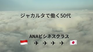 豪華ANAビジネスクラスNH856で🇮🇩インドネシアジャカルタ➖🇯🇵羽田