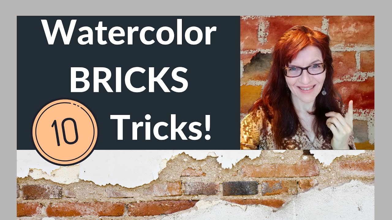 Easy Watercolor Brick Tutorial 10 Clever Tricks Youtube