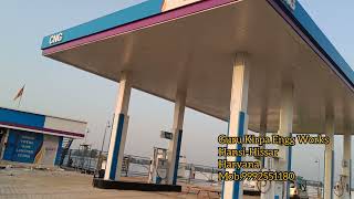 Complete Canopy work of Adani CNG station ⛽#adani #adanipower #adanigas #petrolpump