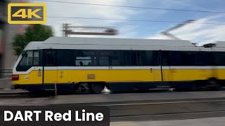 Dallas DART Rail Red Line Downtown Dallas to CityLine/Bush Station (Silver Line), Kinki Sharyo, 4K