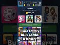 bums lottery daily combo 8 january bums bumscode bumscombolottery shorts trending viralvideo