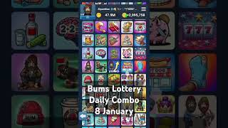 Bums Lottery Daily Combo 8 January #bums #bumscode #bumscombolottery #shorts #trending #viralvideo