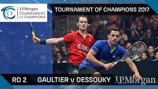 Squash: Gaultier v Dessouky - Tournament of Champions 2017 Rd 2 Highlights