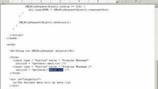 Using Two XMLHttpRequest objects - Ajax tutorial - 31