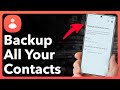 How To Backup Contacts On Android
