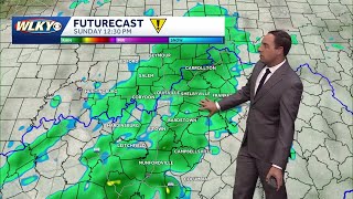 Impact weather Sunday as rain showers return