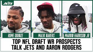 NFL Draft WR prospects Marvin Harrison Jr, Malik Nabers & Rome Odunze on Jets &