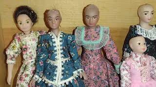 DRESSING THE LADIES-  Making Dollhouse Doll Clothes
