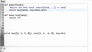 Using Max Solution - Design of Computer Programs