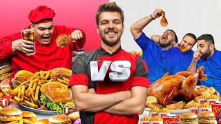 کدوم تیم میتونه غذای بیشتری بخوره؟🍗🍔