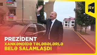 Prezident Xankəndi Universitetinin yataqxanası ilə tanış oldu