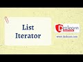 Session 12: List Iterator in Java | Programming with Arrays, Lists, Sets and Maps Series