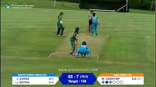 AGAIN MANKAD RUN OUT / INDIA VS SOUTH AFRICA U19 WOMEN WORLD CUP