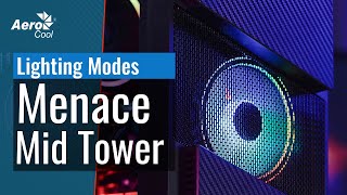 AeroCool Menace RGB Mid Tower Case - 13 Lighting Modes