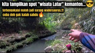 dilihat sepintas serem‼️tapi yakin spot ini potensi sarang babon wader//mancing di sungai kalimanten