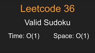 Valid Sudoku - Leetcode 36 - Python
