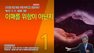 [명성제1교회] 24.10.13 주일1부 / 에 4:14 / \