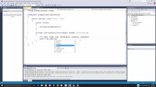 C# Programming - Data and Visual Interface - Math Operations Example