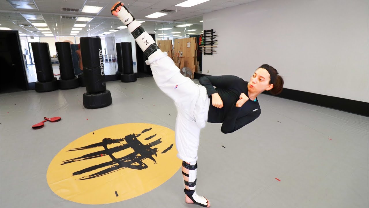 Basic Taekwondo Kick Training Workout - YouTube