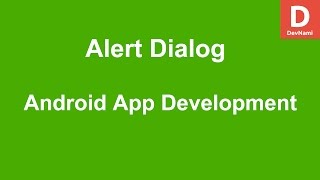 Android Alert Dialog Example