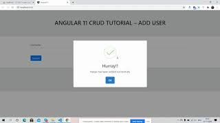 Angular 11 Crud Tutorial - Add User