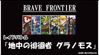 BraveFrontier ブレイブフロンティア 「レイドバトル 地中の徘徊者」 RC1 グラノモス攻略！！