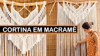 CORTINA DE MACRAMÊ | PAINEL DE MACRAME PASSO A PASSO