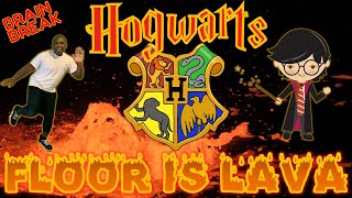 HOGWARTS FLOOR IS LAVA GAME. EXERCISE BRAIN BREAK. MOVEMENT ACTIVITY HARRY JUST DANCE WITH US POTTER