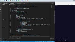 Python Solution for 2021 Advent of Code - Day 9 Part 2 - Smoke Basin