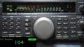 KENWOOD TS-450SAT  revisión y demostración RX TX.