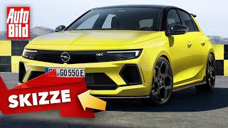 Opel Astra OPC (2022) | Kommt eine neue Sport-Version des Kompakten? | Skizze