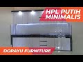 Kitchen Set HPL Putih Kombinasi Hitam Minimalis by Dopayu Furniture