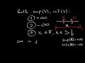 supremum infimum maximum and minimum of sets real analysis