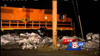 Auburn firefighters check rail cars after train crash