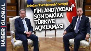 SON DAKİKA I Erdoğan'ın Sözlerinin Ardından Finlandiya'dan Açıklama Geldi