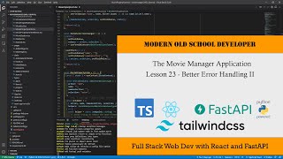 Movie Manager App - Full Stack Web Development 23 - Better Error Handling II