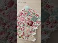 薔薇柄🌹生地で作る｜長方形のインテリアマット｜パッチワーク　＃shorts　 handmade