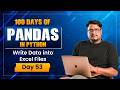 Python Pandas Day 53 | Export DataFrame to Excel 🔥 | to_excel() Method Explained (Complete Tutorial)