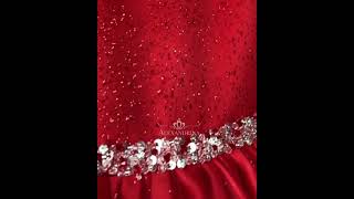 pretty red princess frock