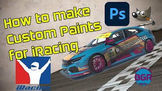 How to make a custom paint scheme for iRacing using Photoshop