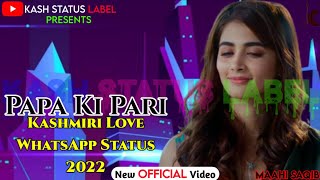 Papa Ki Pari ! Kashmiri Love WhatsApp Status 2022 ! Kashmiri Rap Song Status ! Kash Status Label