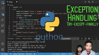 How to Code PYTHON: *Exception Handling* with try... except... finally