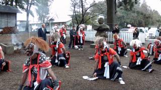 2013 江釣子神社火防祭 谷地鬼剣舞　奉納舞