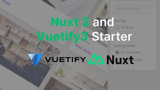 🔥 Nuxt 3 + Vuetify 3 Ecommerce Website | How to integrate/Use Vuetify 3 in Nuxt 3