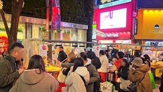 Myeongdong is starting to look like Christmas 🎄 November 2024 | Seoul, South Korea 명동 明洞