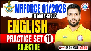 Airforce Practice Set 2025 | Adjective | English for Airforce X \u0026 Y Group By Anuj Sir